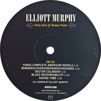 LP Elliott Murphy: Party Girls & Broken Poets LTD