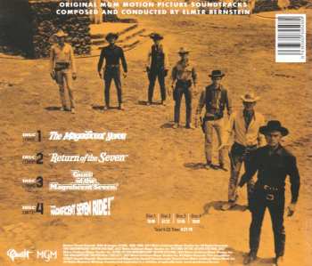4CD/Coffret Elmer Bernstein: The Magnificent Seven Collection (Original MGM Motion Picture Soundtracks) DLX