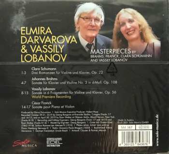 CD Vassily Lobanov: Masterpieces By Brahms, Franck, Clara Schumann And Vassily Lobanov