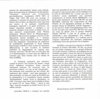 CD Elohim: Mana Perdu...