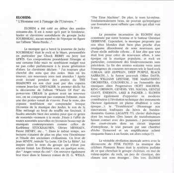 CD Elohim: Mana Perdu...