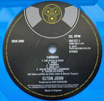 2LP Elton John: Caribou CLR