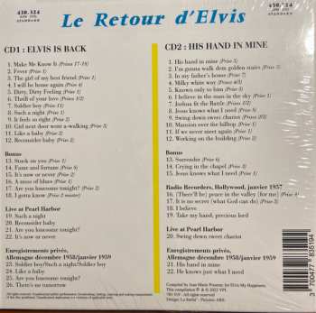 2CD Elvis Presley: Le Retour D' Elvis (Is Back & His Hand In Mine)