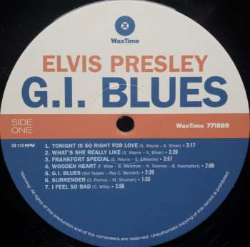 LP Elvis Presley: G. I. Blues LTD