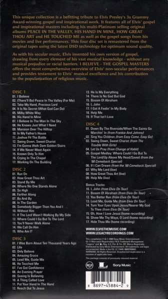 4CD Elvis Presley: I Believe  -  The Gospel Masters