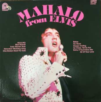 LP Elvis Presley: Mahalo From Elvis