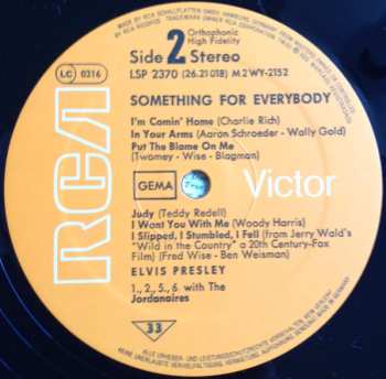 LP Elvis Presley: Something For Everybody