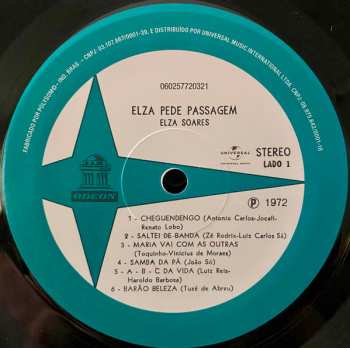 LP Elza Soares: Elza Pede Passagem