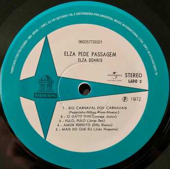 LP Elza Soares: Elza Pede Passagem