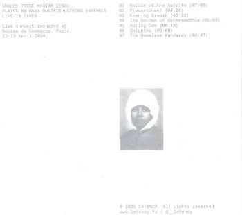CD Maya Dunietz: Emahoy Tsege-Mariam Gebru Played By Maya Dunietz & String Ensemble Live In Paris
