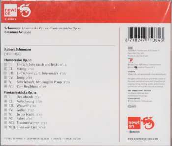 CD Robert Schumann: Humoreske / Fantasiestücke