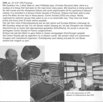 CD Embryo: Freedom In Music DIGI