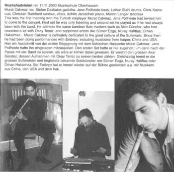 CD Embryo: Freedom In Music DIGI