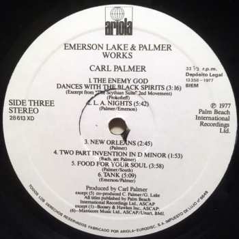 2LP Emerson, Lake & Palmer: Works (Volume 1)
