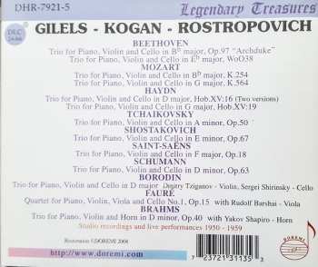 5CD/Coffret Mstislav Rostropovich: Piano Trios