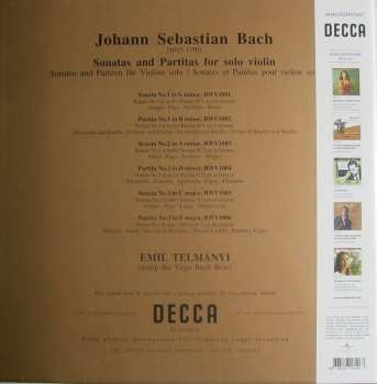 3LP/Coffret Johann Sebastian Bach: Three Sonatas And Three Partitas For Unaccompanied Violin