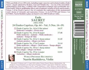 CD Nazrin Rashidova: 24 Etudes-Caprices, Op. 64 Vol. 3 (Nos. 14-19)