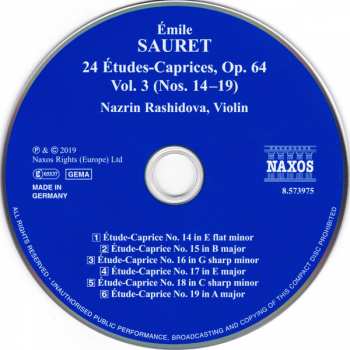 CD Nazrin Rashidova: 24 Etudes-Caprices, Op. 64 Vol. 3 (Nos. 14-19)