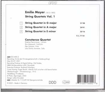 CD Emilie Mayer: String Quartets Vol.1