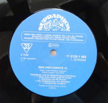 2LP Emmy Destinn: 3/ Richard Wagner 2xLP + BOOKLET