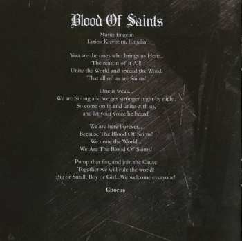 CD Engel: Blood Of Saints DIGI