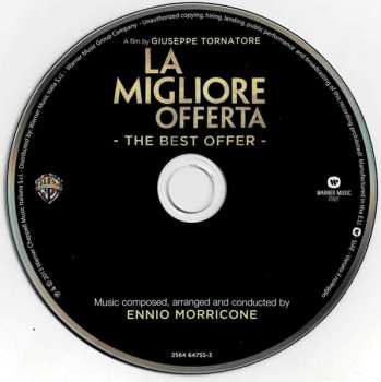 CD Ennio Morricone: La Migliore Offerta = The Best Offer (Original Soundtrack)
