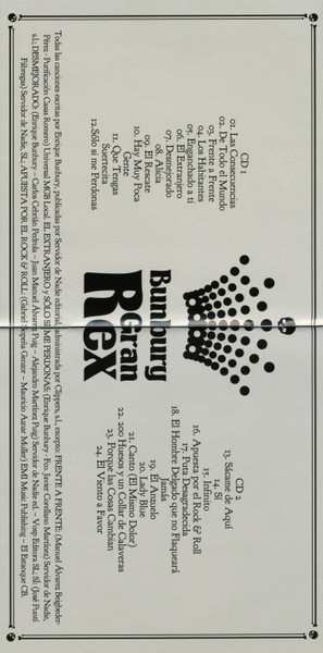 2CD Enrique Bunbury: Gran Rex (Buenos Aires. 3, 4 Y 5 De Noviembre De 2010)