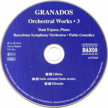 CD Enrique Granados: Orchestral Works • 3
