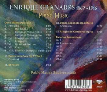CD Enrique Granados: Piano Music