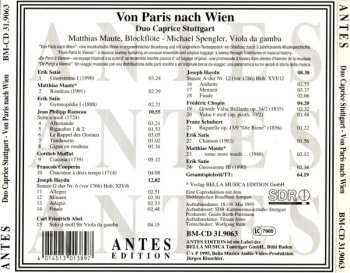 CD Ensemble Caprice: Von Paris nach Wien (Werke aus drei Jahrhunderten für Blockflöte und Viola da gamba)