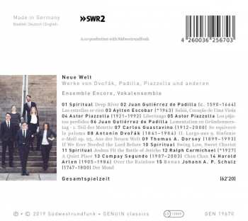CD Ensemble Encore, Vokalensemble: Neue Welt