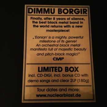 2LP/2CD/Coffret Dimmu Borgir: Eonian LTD | DIGI | CLR