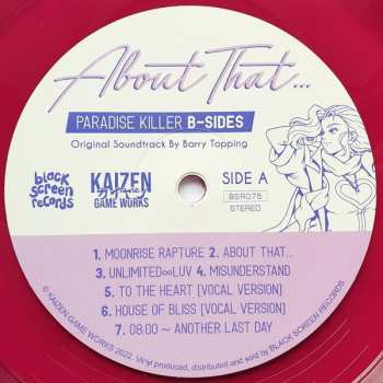 LP Barry "Epoch" Topping: About That... Paradise Killer B-Sides LTD | CLR
