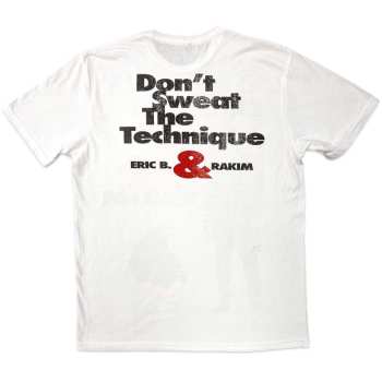 Marchandises Eric B. & Rakim: Eric B. & Rakim Unisex T-shirt: Don't Sweat (back Print) (small) S