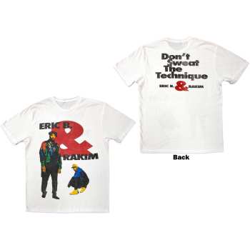 Marchandises Eric B. & Rakim: Eric B. & Rakim Unisex T-shirt: Don't Sweat (back Print) (small) S
