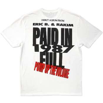 Marchandises Eric B. & Rakim: Eric B. & Rakim Unisex T-shirt: Pump Up The Volume (back Print) (small) S