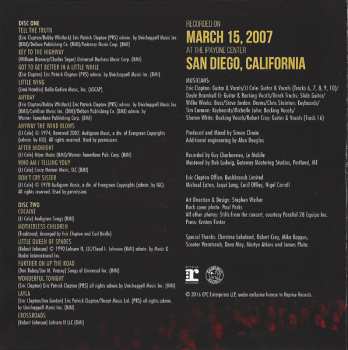 2CD Eric Clapton: Live In San Diego (With Special Guest J.J. Cale)