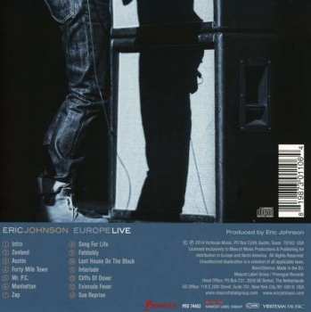 CD Eric Johnson: Europe Live DIGI