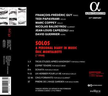 CD Eric Montalbetti: Solos - A Personal Diary In Music