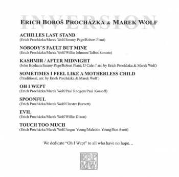 CD Erich "Boboš" Procházka: Inversion