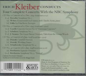4CD Antonín Dvořák: Erich Kleiber Conducts Four Complete Concerts With The NBC Symphony