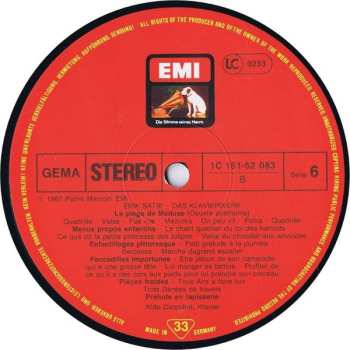 6LP/Coffret Erik Satie: Das Klavierwerk