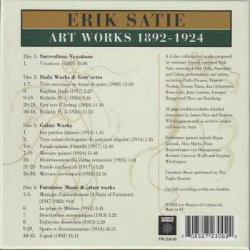 4CD/Coffret Erik Satie: Art Works 1892-1924