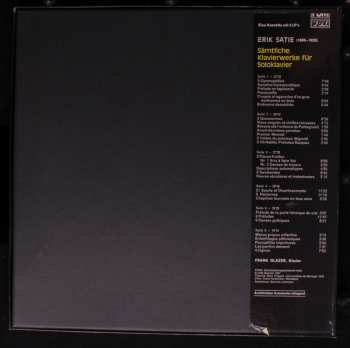 3LP/Coffret Erik Satie: Sämtliche Klavierwerke (Für Soloklavier)