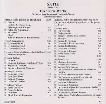 CD Erik Satie: Orchestral Works: Parade, Trois Gymnopédies, Mercure, Relâche