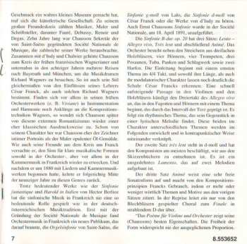 CD Ernest Chausson: Symphony In B Flat Major • Poème • Viviane