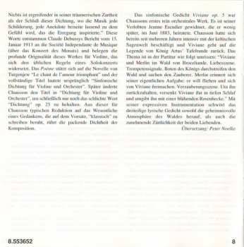 CD Ernest Chausson: Symphony In B Flat Major • Poème • Viviane