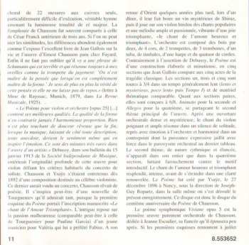 CD Ernest Chausson: Symphony In B Flat Major • Poème • Viviane