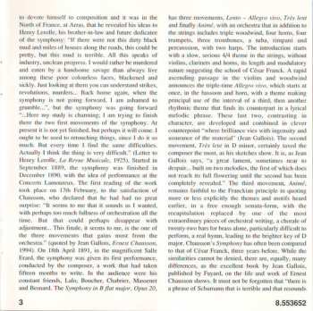 CD Ernest Chausson: Symphony In B Flat Major • Poème • Viviane