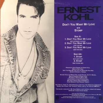 LP Ernest Kohl: Don't You Want My Love / Stomp
